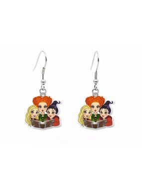 HOCUS POCUS Halloween Witch Drop Earrings NEW